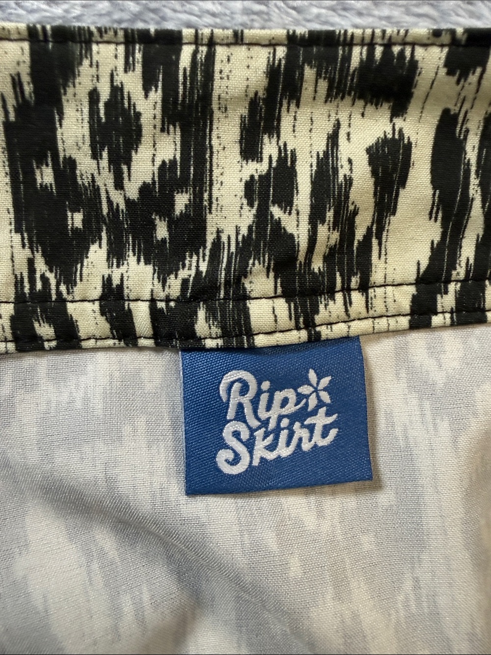 Ripskirt Hawaii Black and Cream Printed Maxi Wrap Skirt #3155